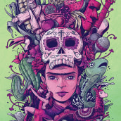 Latin World Poster. Un projet de Design , Illustration traditionnelle et Illustration numérique de Marcelo Anache - 18.01.2022