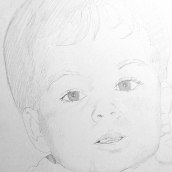 Delys bebé  . Pencil Drawing, Drawing, Portrait Drawing, Realistic Drawing, and Artistic Drawing project by Alvaro Javier Abad Sanz - 01.23.2022