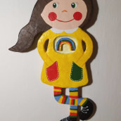 My project in Paper Mache for Beginners: Funny girl in yellow dress  Ein Projekt aus dem Bereich Design von Figuren, Spielzeugdesign und Art To von hurajova.petra - 26.01.2022