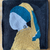 My project in Punch Needle XL Embroidery course. Un proyecto de Bordado, Ilustración textil, Decoración de interiores, Punch needle y Diseño textil de Isabelle - 27.01.2022