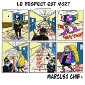 El respeto esta muerto. Comic project by Marc Chibon - 01.28.2022