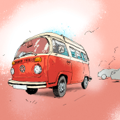 Cool Cars And Classic Vehicles I Saw This Summer. Traditional illustration project by Emil K - 02.02.2022