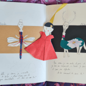 Mi Proyecto del curso: Cuaderno de dibujo: explora tu proceso creativo. Traditional illustration, Writing, Collage, Paper Craft, Sketching, Creativit, Drawing, Watercolor Painting, Children's Illustration, Sketchbook, and Gouache Painting project by Claudie Cousin - 02.02.2022