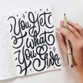 Sketchbook Series: Mantras. Design, Traditional illustration, T, pograph, Lettering, Sketching, Creativit, Pencil Drawing, Drawing, H, Lettering, and Sketchbook project by Joanna Muñoz - 02.04.2022