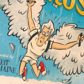 Johnny Knoxville in... "The Flight of Icarus" . Un proyecto de Diseño, Ilustración, Publicidad, Cine, vídeo, televisión y Diseño de personajes de Ed Vill - 05.02.2022