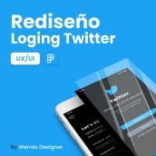 Rediseño Loging Twitter UX/UI. Un proyecto de Diseño y UX / UI de Carolina Estévez Carrero - 11.02.2022