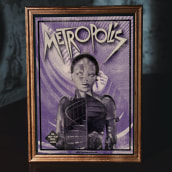 Metropolis - Alternative movie poster. Un proyecto de Serigrafía y Diseño de carteles de Grzegorz Baczak - 24.04.2020