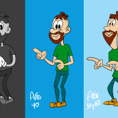 Mi Proyecto del curso: Diseño de personajes retro para animación. Un proyecto de Animación, Animación 2D y Diseño de personajes 3D de William Aguirre Romero - 15.02.2022