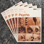 Psycho - Alternative movie poster. Un proyecto de Serigrafía y Diseño de carteles de Grzegorz Baczak - 02.03.2021