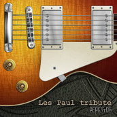 Les Paul Tribute. Un proyecto de Ilustración de Pepetto - 16.02.2022