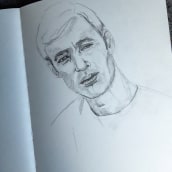 My project in Portrait Sketchbooking: Explore the Human Face course. Esboçado, Desenho, Desenho de retrato, Desenho artístico, e Sketchbook projeto de janetlevrel - 23.02.2022