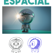 Pinguino Espacial. Traditional illustration, Character Design, Digital Illustration, 3D Modeling, and Manga project by Bryan (Mosh) Durán Hinez - 03.01.2022