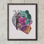 DIGITAL COLLAGE - HEARTS IN DANGER. Un proyecto de Diseño de complementos, Diseño gráfico y Collage de ernestogerez - 01.03.2022