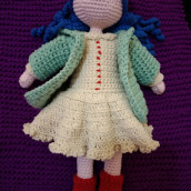 Mi Proyecto del curso: Amigurumi: diseño de ropa, pelo y complementos. Un proyecto de Artesanía, Diseño de juguetes, Tejido, Crochet, Amigurumi y Diseño textil de mónica - 12.03.2022