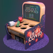 Beat Covid. 3D projeto de Patricia Liébana - 16.03.2022