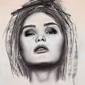 My project in Artistic Charcoal Portraiture: Creating Atmosphere course. Traditional illustration, Fine Arts, Drawing, Portrait Illustration, Portrait Drawing, Realistic Drawing, and Artistic Drawing project by Anne Scheltes - 03.04.2022