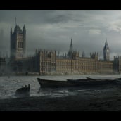 London Parliament - Enola Holmes (2021). Traditional illustration, Art Direction, and Concept Art project by Sergei Sarichev - 10.17.2021