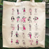 Tote Bags Personalizada para regalo. Traditional illustration, Screen Printing, and Printing project by Dinamo Kids - 03.30.2022