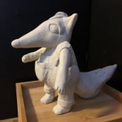Sculpture of fox. Sculpture project by chrisrockave - 03.30.2022