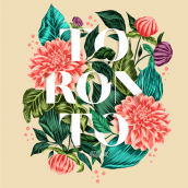 Toronto Floral 2022. Design, Traditional illustration, and Lettering project by Bren Navarro - 03.23.2022