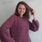 Mi Proyecto del curso: Crochet: diseña prendas y patrones con tejido circular. Design de acessórios, Moda, Design de moda, Tecido, DIY, e Crochê projeto de Marta López Jareño - 04.04.2022