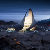 Desert Resort. Un proyecto de Concept Art, Ilustración arquitectónica y Matte Painting de Carles Marsal - 01.01.2018