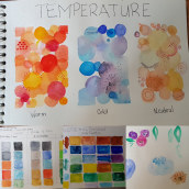 Creation of Colour Palettes with Water Colour with Ana Victoria Calderon, submitted by Darlene. Illustration project by Darlene - 04.10.2022