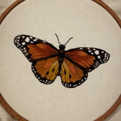My project for course: Realistic Embroidery Techniques. Ilustração tradicional, Bordado, Ilustração têxtil, e Design têxtil projeto de Megan Bernstone - 17.04.2022