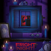 Fright Night movie poster - Hero Complex Galery. Un proyecto de Ilustración, Ilustración vectorial y Diseño de carteles de Salmorejo studio - 20.04.2022