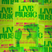 Poster Rock Music. Art Direction, and Graphic Design project by Julio Irrazabal - 04.21.2022