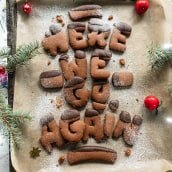 "Here we go again" — Cookie Lettering. Lettering, 3D Lettering, Food St, and ling project by Snooze One - 12.24.2021