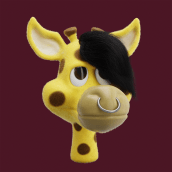 Girafa Emo Ein Projekt aus dem Bereich 3D, 3-D-Modellierung und Design von 3-D-Figuren von Murillo Cunha - 04.03.2022