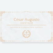 César Augusto - Advocacia. Design gráfico projeto de G. Neves - 21.11.2021