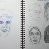 Cuaderno de retratos. Un proyecto de Diseño, Ilustración tradicional, Pintura y Dibujo de Cecilia Arana - 18.05.2022