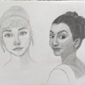 Il mio progetto del corso: Ritratto su blocco da disegno: esplora il volto umano. Sketching, Drawing, Portrait Drawing, Artistic Drawing, and Sketchbook project by Viola Graziosi - 05.20.2022