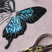 Morpho Butterfly . Artesanato, Bordado, Costura, e Tecido projeto de Talisa May - 22.05.2022