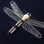 Goldwork Dragonfly. Artesanato, Bordado, Costura, e Tecido projeto de Talisa May - 22.05.2022