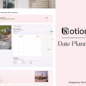 Date Planner Notion Template. Projekt z dziedziny Projektowanie graficzne, Web design i Programowanie bez kodu użytkownika Frances Odera Matthews - 25.05.2022