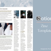 Zine Notion Template. Een project van Grafisch ontwerp, Webdesign, Digitaal ontwerp, Ontwikkeling zonder code y Digitale productontwikkeling van Frances Odera Matthews - 25.05.2022