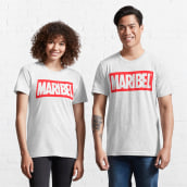 Camiseta Maribel es Marvel para Redbubble. Design, Br, ing e Identidade, Design gráfico, Design de logotipo, Design de moda, e Design têxtil projeto de Ignacio Erviti Lara - 26.05.2022