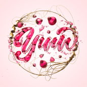 Yum. Traditional illustration, 3D, Art Direction, 3D Modeling, and 3D Lettering project by Ana Gomez Bernaus - 11.24.2018