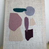 Mi proyecto del curso: Punch needle para el diseño de alfombras. Un progetto di Design di accessori, Artigianato, Ricamo, Interior Design, Punch needle e Textile Design di Camila Victoria Morel Garcia - 15.05.2022