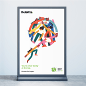 You will Never Work Alone, Deloitte. Illustration, Br, ing & Identit project by Tania Yakunova - 05.30.2022