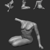 Escultura en realidad aumentada. Un proyecto de 3D, Escultura, Modelado 3D y Diseño 3D de Dani Fernández Cuenca - 31.05.2022