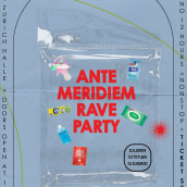 Project Name: Ante Meridiem Rave Party Poster. Un projet de Design , Design graphique , et Conception d'affiches de Conceicao Warmholz - 30.05.2022