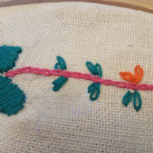 My project for course: Contemporary Embroidery With Traditional Mexican Needlework. Un progetto di Artigianato, Ricamo, Illustrazione tessile, Fiber Art e Textile Design di Zehra Hassan - 09.06.2022