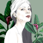 Plantagirl. Un proyecto de Ilustración tradicional, Ilustración digital y Dibujo de Retrato de Isabel Sauvage - 11.06.2022