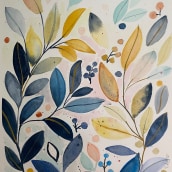 Artistic floral watercolour . Traditional illustration project by ROSIMEIRE CABRAL ANJOS - 06.12.2022