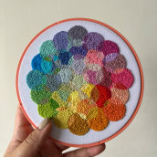 Estudio de color (nudos franceses) 2. Embroider project by Coricrafts - 06.21.2022