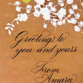 Greetings Letter. Un projet de Calligraphie de Amara - 21.06.2022